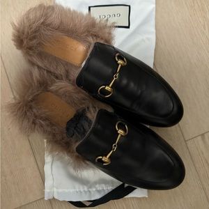 Gucci Princetown Genuine Shearling
Loafer Mule